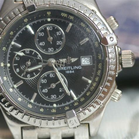 breitling 1884 chronograph certifie|Breitling 1884 chronograph stainless.